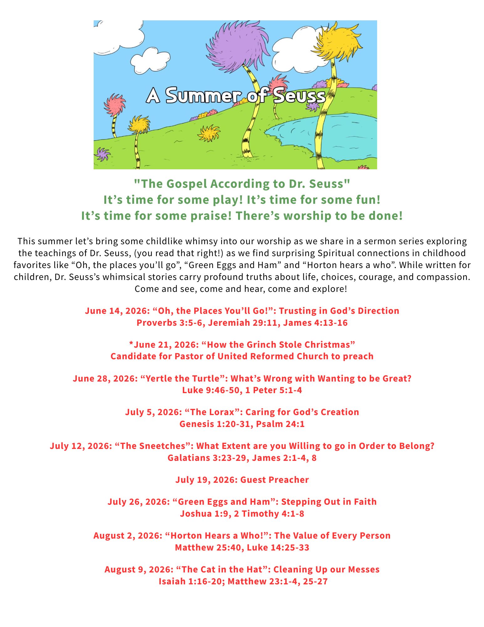 A Summer of Seuss