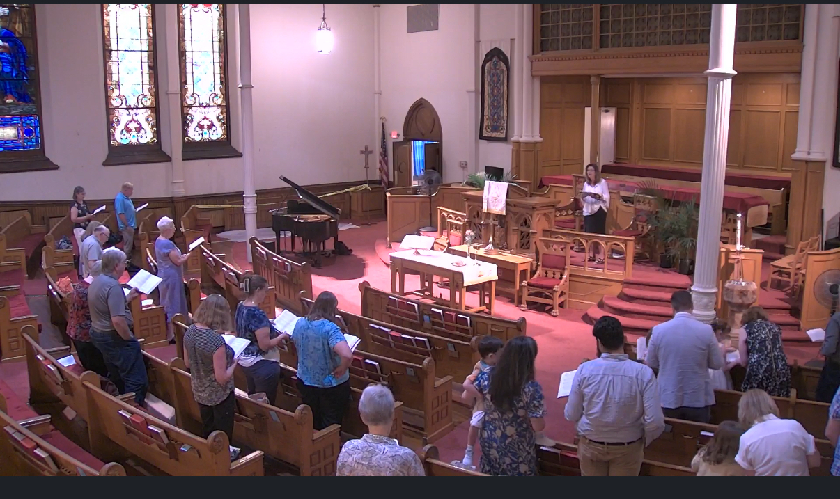 Pastor Joan and Congregation