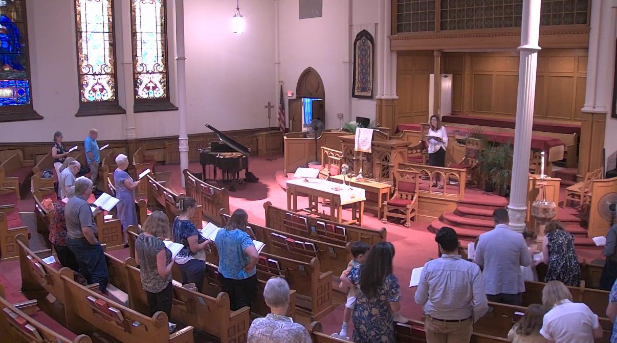 Pastor Joan and Congregation